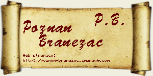 Poznan Branežac vizit kartica